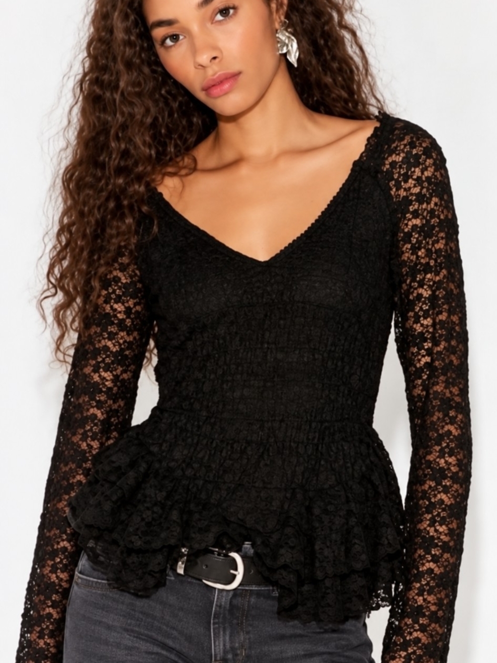 Free People Stella Long Sleeve Top